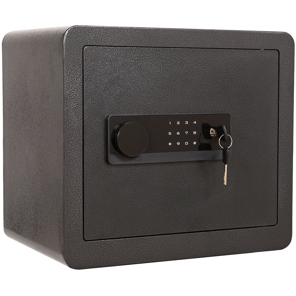 1.28 cu. ft. Steel Digital Security Safe Box Double Safety Key Lock and
