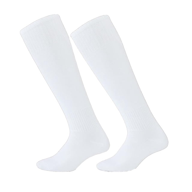 Sonducket 1 par de calcetines deportivos de fútbol por encima de la rodilla, medias inferiores de toalla, calcetín de fútbol para adultos y hombres, Medias Blanco Sonducket AP012985-02