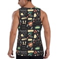 thumbnail image 3 of Fotbe Vegetable Quiche Pattern Men's Quick Dry Workout Tank Top Gym Muscle Tee Fitness Bodybuilding Sleeveless T Shirt Breathable Workout Shirt-4X-Large, 3 of 9