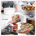 thumbnail image 5 of Bahomeck Pot Holder 4Pcs,Colorful Flowers In The Style Of Impressionism Square Heat Resistant Hot Pads For Kitchen Cooking Oven With Hanging Loop Potholder Easy To Store, 5 of 5
