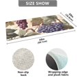 thumbnail image 3 of Grapes with Leaves Luxury Kitchen Rug Non Slip Bathroom Plush Mat Shaggy Bedroom Carpet 39"x20", 3 of 6