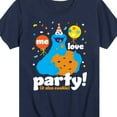 thumbnail image 3 of Sesame Street - Me Love Party Cookie Monster - Toddler and Youth Short Sleeve Graphic T-Shirt, 3 of 5