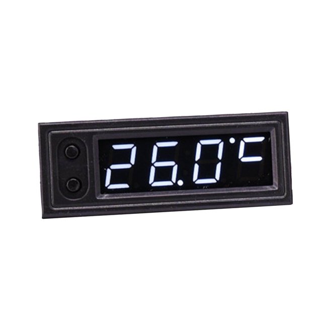 Xingzhi Car Clock Voltmeter Thermometer Durable Universal Accessories White