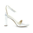 thumbnail image 3 of Naturalizer Women's Joy Heeled Sandals Silver Leather 11W, 3 of 8