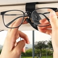 thumbnail image 4 of Porta gafas para coche de 2 piezas, colgador de gafas con clip de doble extremo, soporte para billetes y tarjetas con rotación de 180 grados, 4 of 5