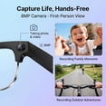thumbnail image 3 of AI Smart Glasses 4K Camera, Bluetooth Calling 8MP Image Stabilization Camera with Video Recording & Dual Microphones Real-time Translation/GPT Object Recognition 270mAh Anti-Blue Light Lense, 3 of 9