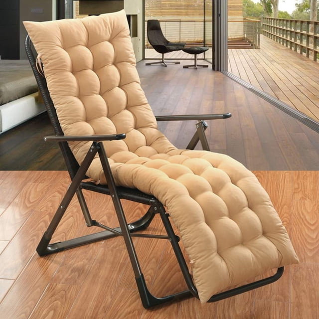Cojín para silla Cranese Lounge, grueso, para patio, jardín, 48 x 150 cm