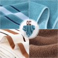 thumbnail image 3 of Toallas de Baño 2 Pack Algodón Altamente Absorbentes Juego de Toallas Ultra Suaves de Secado Rápido(Azul+Blanco), 3 of 7