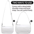 thumbnail image 4 of Olecsawn Women's Faux Leather Small Shoulder Bag, White, 4 of 7