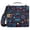 Neon Game Controllers, variant on 3 Ring Zipper Binder with Shoulder Strap Waterproof Trapper Keeper 1.5 Inch D-Ring 500 Sheets Capacity Neon Game Controllers