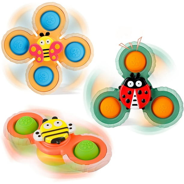 Suction Cup Spinner Toys 3PCS Sensory Toys for Toddlers 13Window