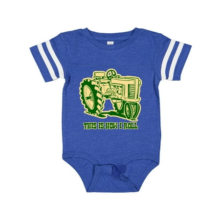 

Inktastic This is How I Roll Tractor GRN Gift Baby Boy or Baby Girl Bodysuit