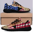 thumbnail image 3 of Red Golden Retriever Dog American flag Shoes Sneakers Black Size 4, 3 of 7
