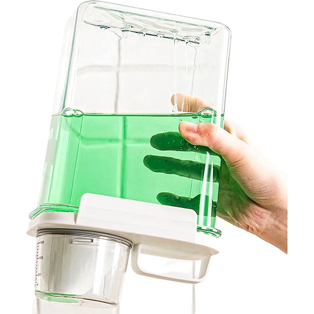 Dispensador de detergente para ropa de 2 piezas - Dispensador de suavizante de telas - Detergente líquido para ropa - Contenedor de detergente para ropa ,12,6*7,7*17,5 cm