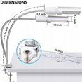 thumbnail image 4 of Luz para Plantar, Luz para Jardinería, Luz para Plantas, Iluminación para Plantas, Luz para Crecimiento de Plantas, Tipo de Temporización de 45 W, Luz Blanca Rosa, 88 LED, USB, 2 Cabezales oso de fresa Electrónica, 4 of 5