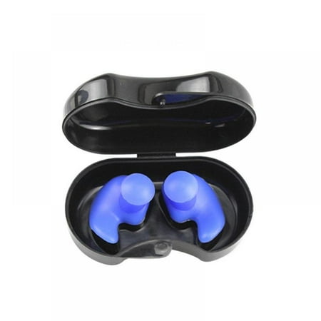 

1 Pair Soft Silicone Ear Plugs Waterproof Ergonomic Design Noise Reduction Sleeping Swimming Earplugs