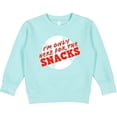 thumbnail image 2 of Inktastic I'm Only Here for the Snacks Toddler Sweatshirt, 2 of 4