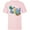 Soft Pink, variant on Disney Mickey and Friends Goofy Silly - Short Sleeve T-Shirt for Kids - Customized-White