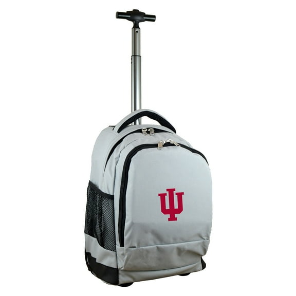 Gray Indiana Hoosiers 19'' Premium Wheeled Backpack