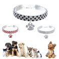 thumbnail image 5 of Bling Rhinestone Elastic Kitten Collar Necklace for Small Dog Jewelry Pet Supplies Cat Collar Dog Collars Pet Pendant RED L, 5 of 8