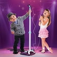 thumbnail image 3 of Máquina de Karaoke para Niños con 2 Micrófonos y Soporte Ajustable, Música para Cantar con Luces de Escenario Intermitentes y Pedales para Divertidos Efectos Musicales., 3 of 4