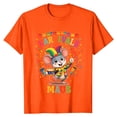 thumbnail image 6 of XAOFW Women's T-Shirts Carnival Short Sleeve Crewneck Cartoon Print T Shirt Leisure Wear Loose Fit Tee Shirts Holiday Vacation Soft Breathable Tops, 6 of 6