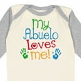 thumbnail image 4 of Inktastic My Abuelo Loves Me Boys or Girls Long Sleeve Baby Bodysuit, 4 of 5