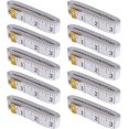 thumbnail image 2 of 10pcs Soft Tape Measure, Double Side Scale Tailor Measuring Tape r for Weight Loss Body Measurement Fabric Tape Measure Sewing(Yellow)(2.0cm*300cm White), 2 of 5
