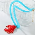 thumbnail image 6 of FurNest Red Crab Pendant Necklaces Beads Chains Choker for Beach Party Access, 6 of 9