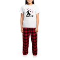 thumbnail image 4 of CafePress - Aunt Panda Bear Women's Light Pajamas - Women's Short Sleeve Print T-Shirt and Pants Light Cotton Pajama Set, 4 of 7