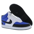 thumbnail image 4 of Nike Court Vision Mid Men's Basketball Sneakers Color: Game Royal Black White Size: 10.5, 4 of 5