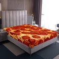 thumbnail image 4 of Erosebridal Pizza Twin Bed Sheets Adults,Realistic Funny Food Sheet Set Room Decor,Pepperoni Sausage Fitted Sheet Novelty Gifts Pizza Top Sheet, 4 of 5