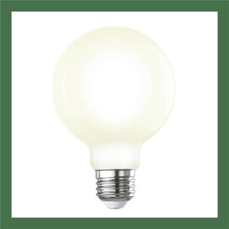 

Bulbrite Pack of (2) 7 Watt Dimmable Milky Finish Globe G25 LED Light Bulbs with Medium (E26) Base 2700K Warm White Light 800 Lumens