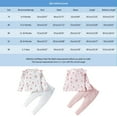 thumbnail image 3 of WUXIAN Toddler Spring Fall Baby Leggings Long Pants Set For Baby Girls Cute Floral Long Sleeve T-Shirts Pants 2 Sets Infants Trousers Children Comfort Dailywear, 3 of 8