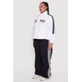 thumbnail image 4 of Women's Plus Size Not Now Embroidered Windbreaker, 4 of 5