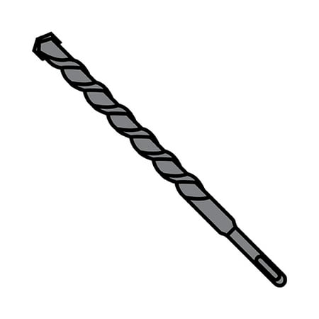 

3/16X6 3/4 Concrete Screw Drill Bit Plain (Pack Qty 25) BC-187108BSC