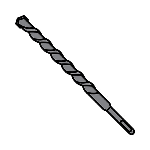 3/16X4 1/2 Concrete Screw Drill Bit Plain (Pack Qty 25) BC-18772BSC