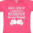 thumbnail image 4 of Inktastic Kickboxing Future Kickboxer Like Mommy Boys or Girls Baby Bodysuit, 4 of 5