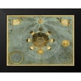 thumbnail image 2 of Cellarius, Andreas 14x12 Black Modern Framed Museum Art Print Titled - Maps of the Heavens: Phases Luna, 2 of 5