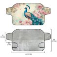 thumbnail image 5 of Xoenoiee Peacock Flower Print Car Windshield Snow Cover, Anti Ice Frost Windshield Protector, Windproof Front Window Cover, Winter Car Accessories for Cars, Trucks, SUVs, 5 of 7