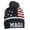 Navy/White, variant on Adult US Flag Trump Embroidered MAGA Beanie Cap - Navy/White