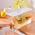 thumbnail image 1 of Veeogra Storage Containers,3L Beverage Dispenser With Faucet High Temperature Resistance Iced Tea Beverage Bucket Cold Drink Juice Dispenser Jug For Party Restaurant BlueStorage Containers,, 1 of 8