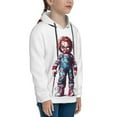 thumbnail image 3 of Saiise Unisex Kids Chucky Ai Sweatshirt Boys Girls Hooded Kangaroo Pocket Pullover Hoodies-X-Large, 3 of 7