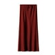 thumbnail image 5 of Vestido largo de satén de color liso con cintura alta y cordón para mujer - Elegante y fluido, ideal para fiestas y ocasiones formales - Tejido de poliéster - Tallas S-XL, 5 of 5