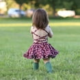 thumbnail image 3 of Summer Toddler Baby Girls Sleeveless Princess Dress Party Halter Strap Floral Sundress, 3 of 5