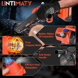 UNTIMATY 6" Mini Chainsaw with 2 Batteries 2 Chains, 6-Inch Cordless ...