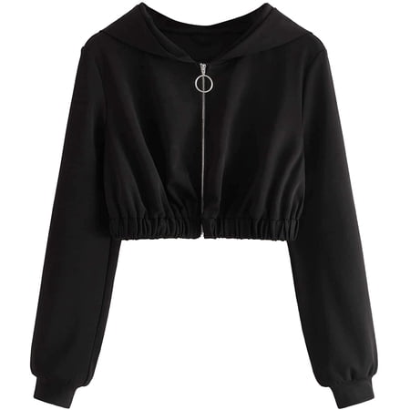 white crop zip up jacket