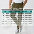thumbnail image 5 of Maplenight Mens Cargo Pants Elastic Waist Drawstring Running Pants Solid Color Taper Leg Regular Fit Casual Trousers with Pockets, 5 of 5