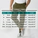 thumbnail image 3 of Pantalones largos para hombre, informales, a la moda, transpirables, con cintura elástica y múltiples bolsillos, pantalones cargo con cierre de velcro, pantalones de rayón para hombre., 3 of 5