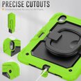 thumbnail image 6 of Dteck Kids Full Body Protection Case for iPad Air 13 inch 2025/2024,Heavy Duty Silicone Case 360 Degree Rotating Handle Stand Cover with Screen Protector for iPad Air 13-in. M3/M2,Green, 6 of 7